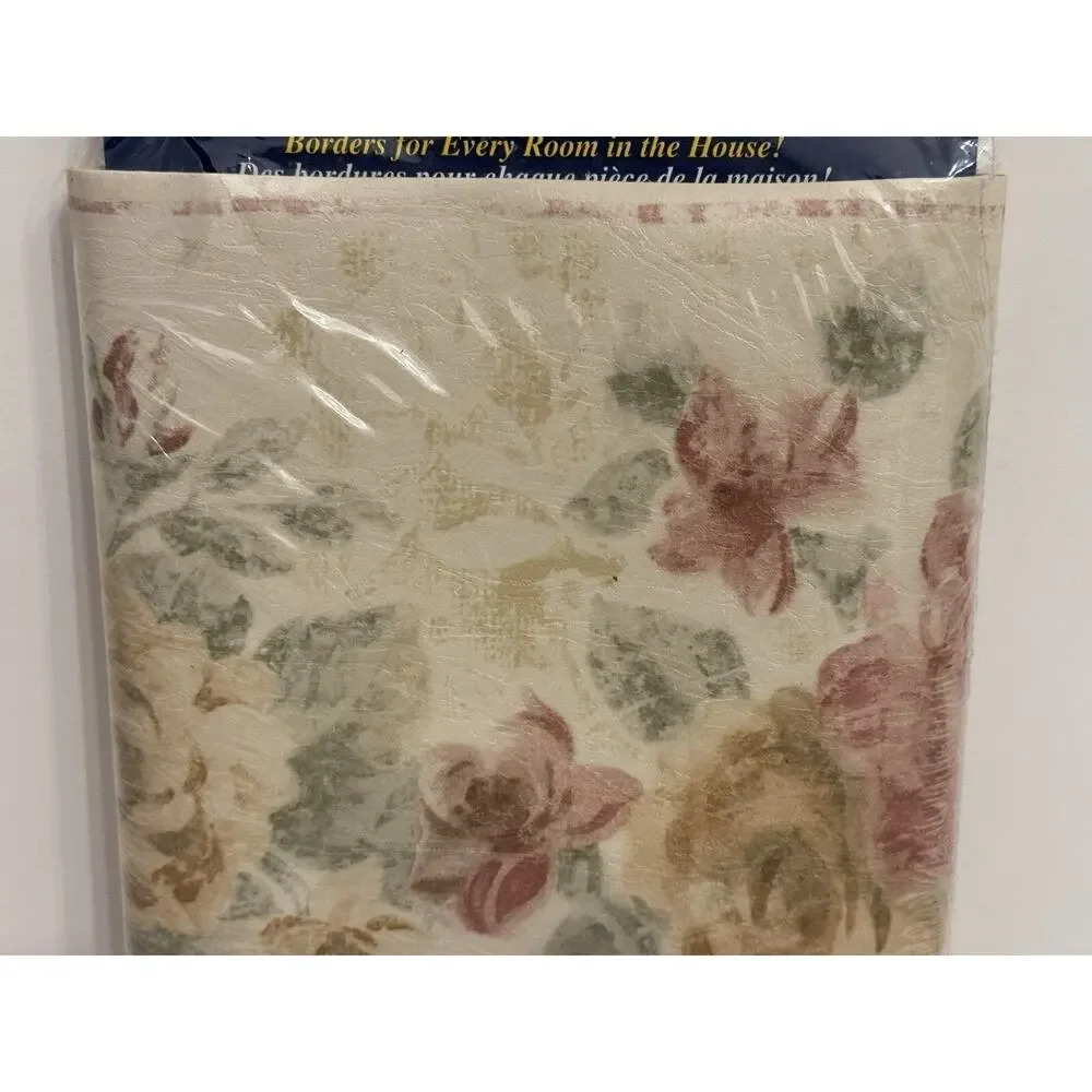 Norwall Vintage Floral Cottagecore Wallpaper Border 5 Yards